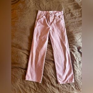 Mango Light Lavendar Straight Leg Jeans
